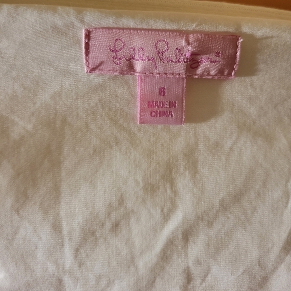 Lilly pulitzer White strapless zip up front dress si6. - Picture 8 of 11